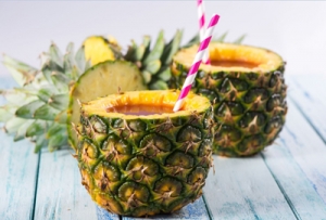 L’ananas, roi des corbeilles de fruits ! Recette smoothie ananas framboise