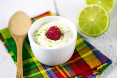 Blancs-mangers à la framboise